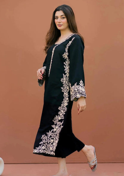 MARIA B - 2PC LAWN EMBROIDERED SHIRT AND TROUSER DM 1021