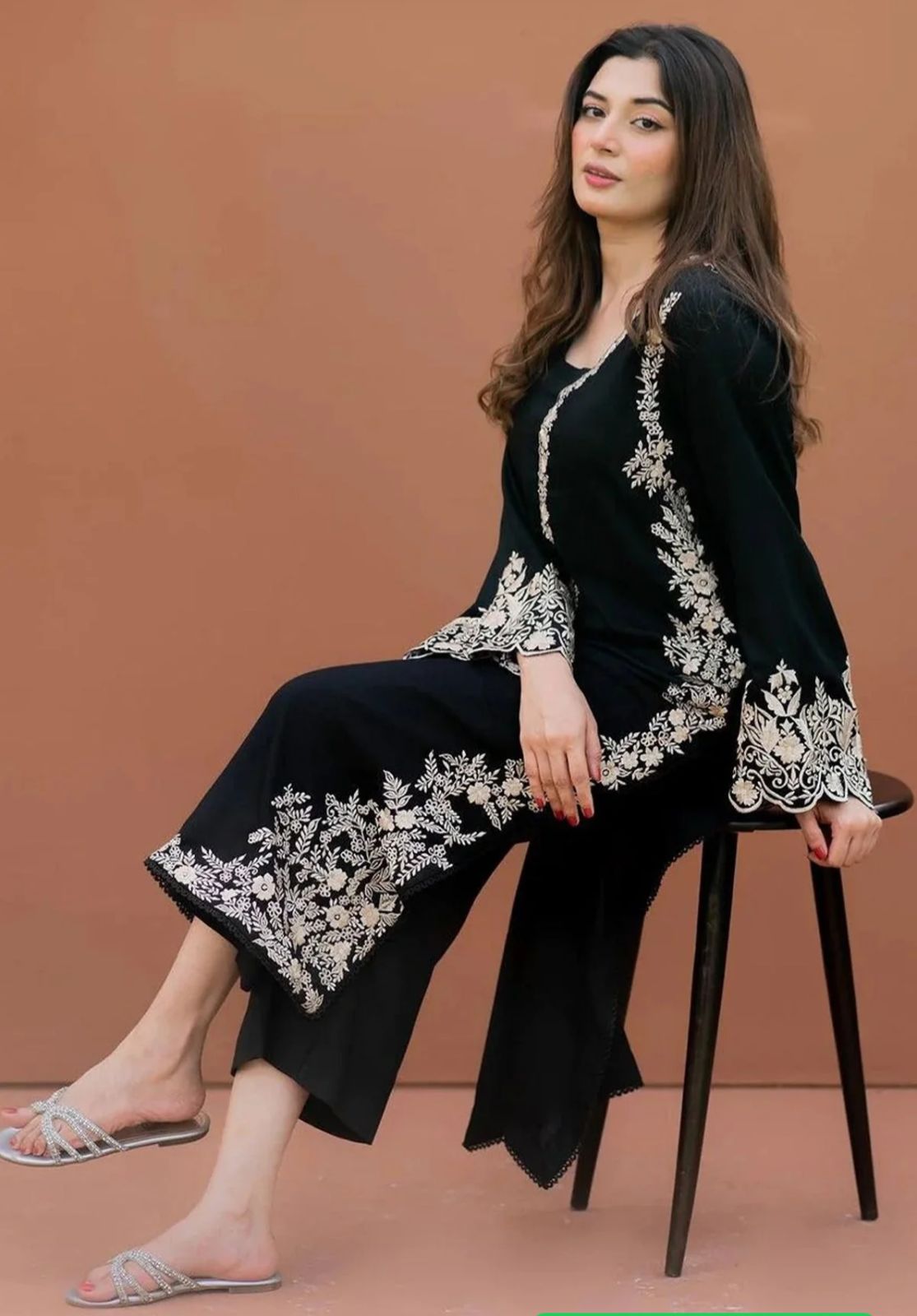 MARIA B - 2PC LAWN EMBROIDERED SHIRT AND TROUSER DM 1021