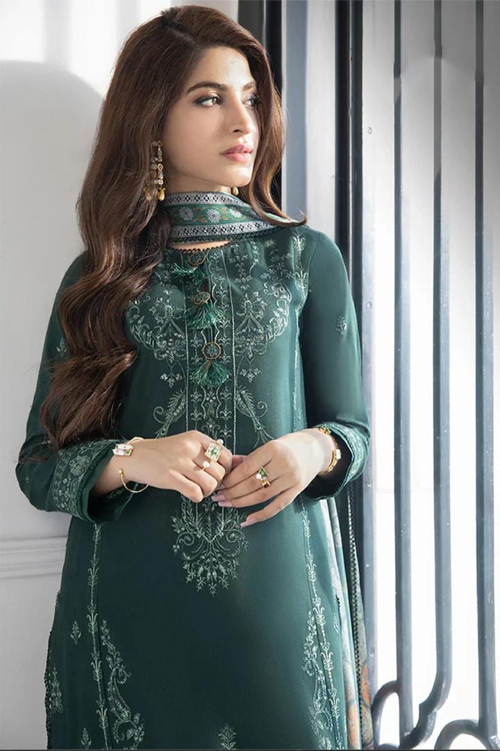 ASIM JOFA - 3PC LAWN EMBROIDERED SUIT  DM1001