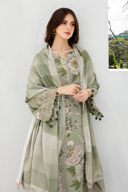 BAROQUE - 3PC LAWN PRINTED SHIRT WITH PRINTED DUPATTA AND TROUSER DM 1005