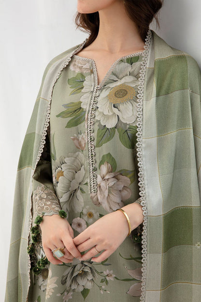 BAROQUE - 3PC LAWN PRINTED SHIRT WITH PRINTED DUPATTA AND TROUSER DM 1005