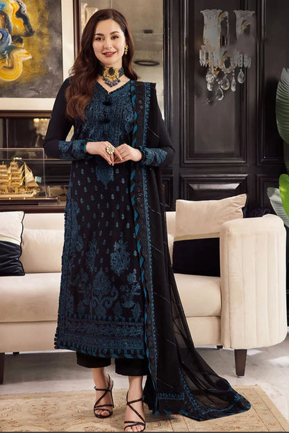 ASIM JOFA 3PC LAWN EMBROIDERED SUIT DM1002