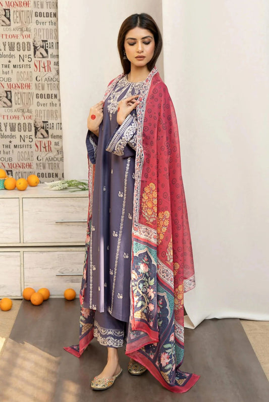 URGE - 3PC LAWN EMBROIDERED SUIT DM 1033